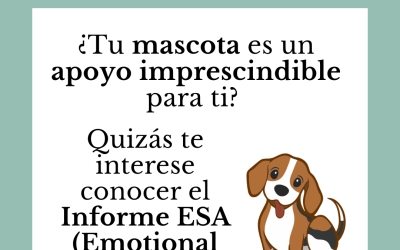¿Cómo conseguir un informe ESA (Emotional Support Animal) o Certificado de Animal de Apoyo Emocional?